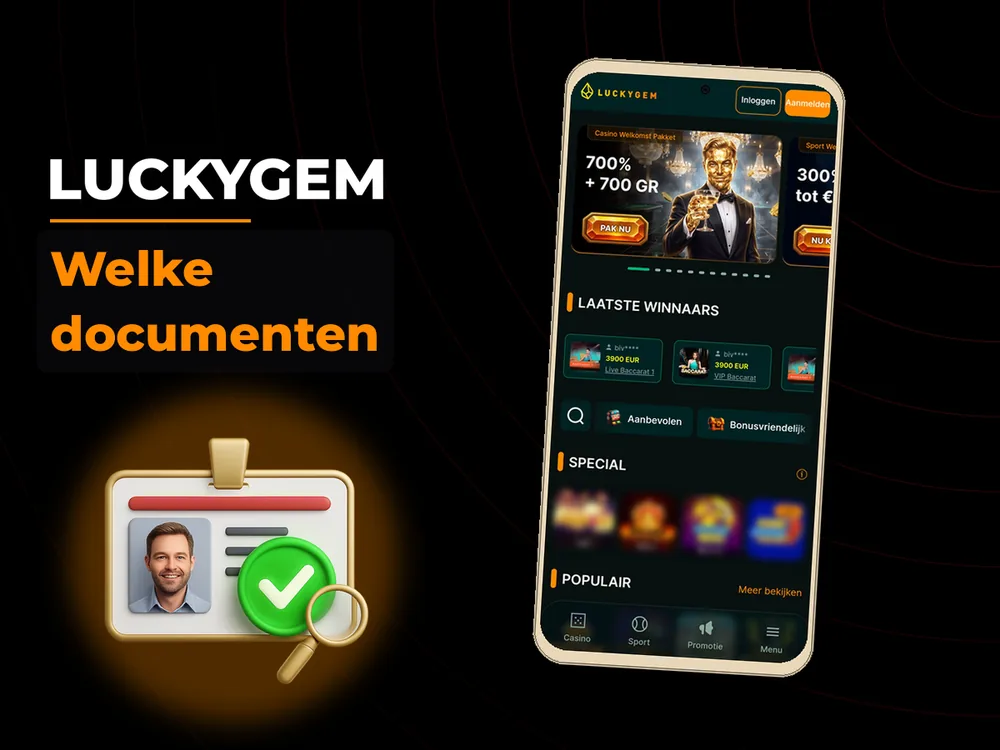 Luckygem - Welke documenten
